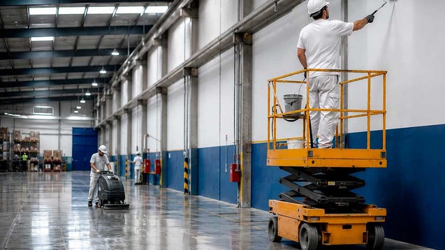 LIMPIEZA Y PINTURA DE NAVES INDUSTRIALES EN BARCELONA
